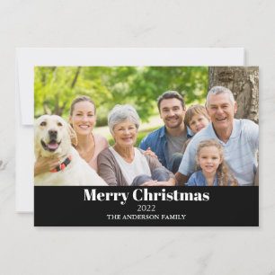 Cartão De Festividades Foto Feliz Natal