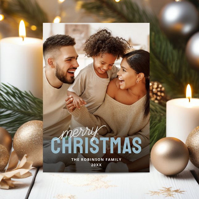 Cartão De Festividades Foto Feliz Natal (Criador carregado)