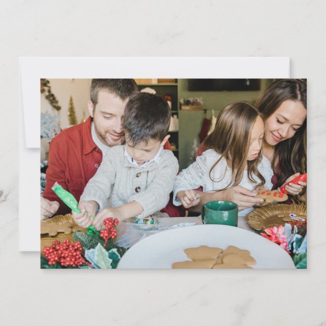 Cartão De Festividades Foto Feliz Natal 1 (Frente)