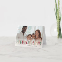 Foto Festiva Colorida de Natal Dobrada