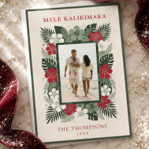 Foto Floral Tropical Mele Kalikimaka