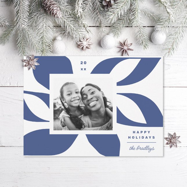 Cartão De Festividades Foto Graphic Poinsettia (Criador carregado)