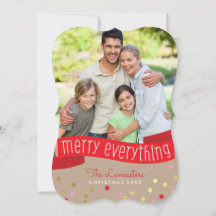 FOTO HOLIDAY BANNER na moda gold confetti kraft