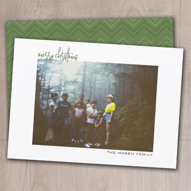 Cartão De Festividades Foto horizontal - divisa - limite branco mínimo (Criador carregado)