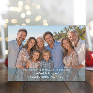 Cartão De Festividades Foto Horizontal ou Reunião de Família Panorâmica