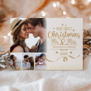 Cartão De Festividades Foto Horizontal Primeiro Natal 4