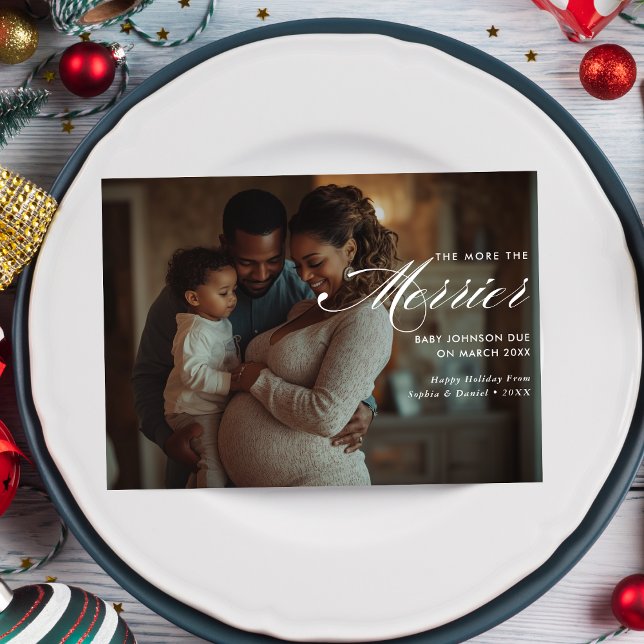 Cartão De Festividades Foto Horizontal Quanto Mais Feliz Natal (Criador carregado)