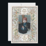 Cartão De Festividades Foto ilustrada do Woodland<br><div class="desc">Personalize com sua saudação ou mensagem para a época de feriados. Ilustração original de Becky Nimoy. Adicione fotos no verso ou exclua no editor para adicionar uma mensagem.</div>