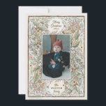 Cartão De Festividades Foto ilustrada do Woodland<br><div class="desc">Personalize com sua saudação ou mensagem para a época de feriados. Ilustração original de Becky Nimoy. Adicione fotos no verso ou exclua no editor para adicionar uma mensagem.</div>