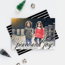 Foto manuscrita manuscrita de paz e alegria preta