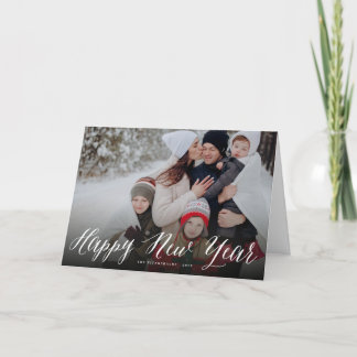 Cartão De Festividades Foto mínima mínima moderna de script simples do fe