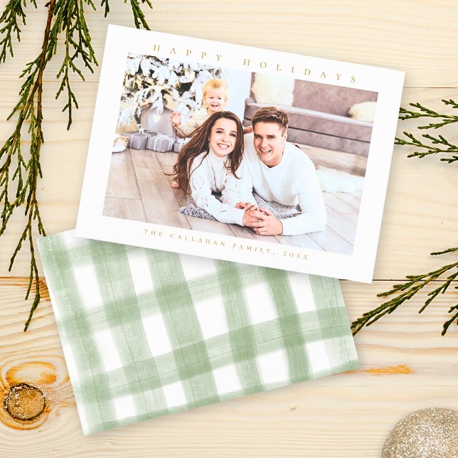 Cartão De Festividades Foto Mínima sobre Feriados Felizes (Criador carregado)