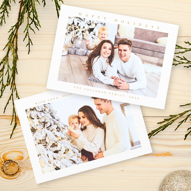 Cartão De Festividades Foto Mínima sobre Feriados Felizes (Criador carregado)