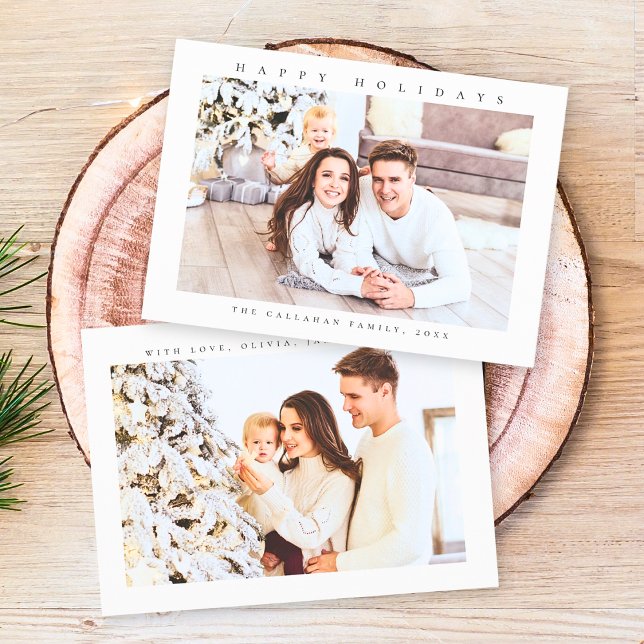 Cartão De Festividades Foto Mínima sobre Feriados Felizes (Criador carregado)