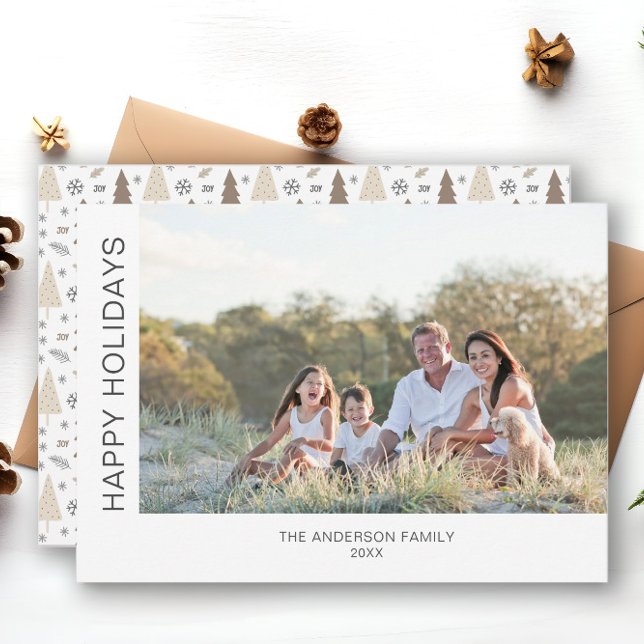 Cartão De Festividades Foto Mínima sobre Feriados Felizes (Criador carregado)