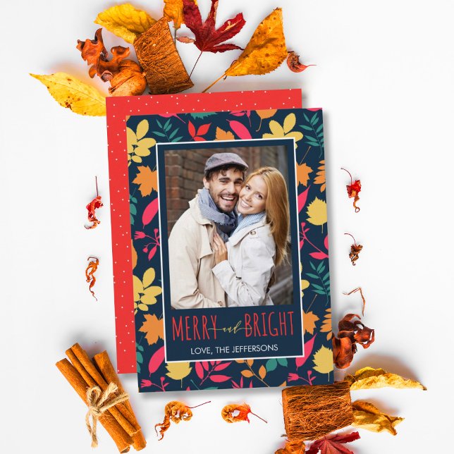 Cartão De Festividades Foto moderna feliz e brilhante (Criador carregado)