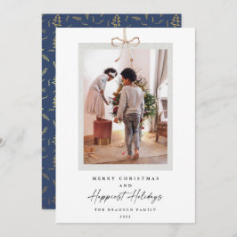 Cartão De Festividades Foto Moderna Feliz Natal Feliz