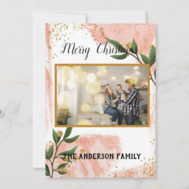 Cartão De Festividades Foto múltipla rústica de Natal moderna