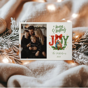Cartão De Festividades Foto Natal Religioso Natividade
