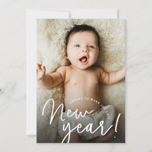 Cartão De Festividades Foto personalizada anima um feliz nascimento de An