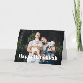 Cartão De Festividades Foto personalizada da família moderna distribuída 