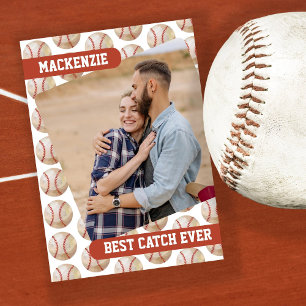Cartão De Festividades Foto personalizada de melhor captura de beisebol
