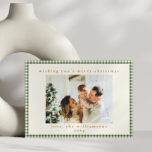 Foto personalizada de Xadrez Gingham Verde e Bonit