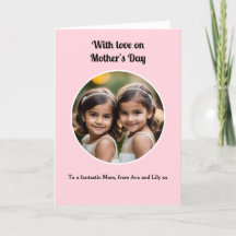 Foto Personalizada Dia das Mães Rosa Bonito