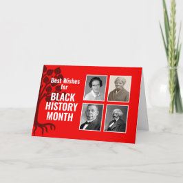 Cartão De Festividades Foto personalizada do MÊS do HISTÓRICO NEGRO Moder