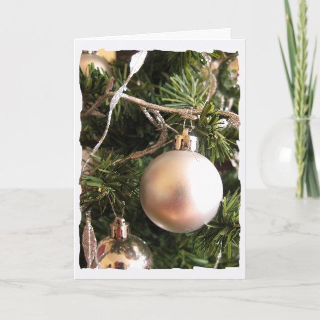 Cartão De Festividades Foto personalizada e texto Sazonal Natal (Frente)