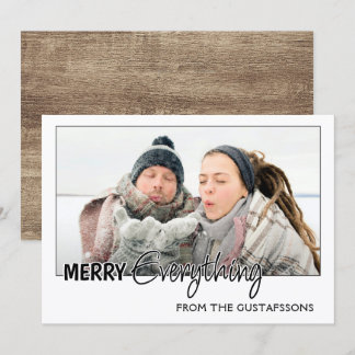 Cartão De Festividades Foto personalizada Engraçada Feliz Tudo Texto Humo