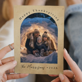 Cartão De Festividades Foto personalizada Feliz Ação de Graças