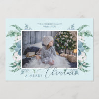Foto personalizada Feliz Natal Botânico