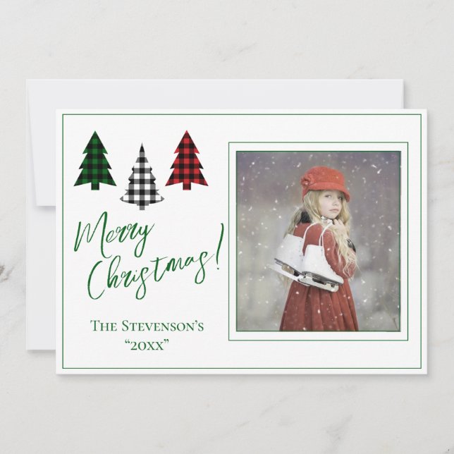 Cartão De Festividades Foto personalizada - Feliz Natal Feliz (Frente)