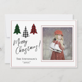 Cartão De Festividades Foto personalizada Feliz Natal Natal