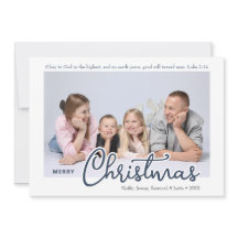 Foto Personalizada Feliz Natal Versículo da Bíblia