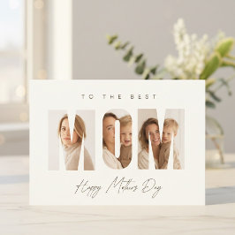 Cartão De Festividades Foto Personalizada MÃE Dia das Mães