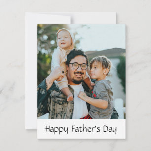 Cartão De Festividades Foto personalizada personalizada de placa de Dia d