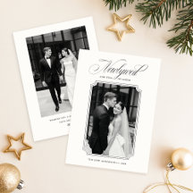 Foto Preto e Branco de Natal de Recém-Casados Mode