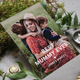 Cartão De Festividades FOTO Querida Melhor Mamãe do Mundo no Dia das Mães