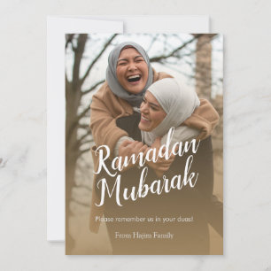 Cartão De Festividades FOTO Ramadan Mubarak Eid Mubarak personalizada