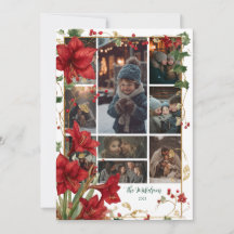 Foto Red Amaryllis Natal Russo