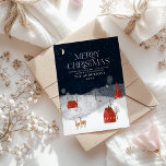 Cartão De Festividades Foto russa tradicional inverno feliz Natal<br><div class="desc">Foto russa tradicional Cartão de Natal elegante de inverno Feliz</div>