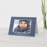 Cartão De Festividades Foto Rustic Holiday Blue Menorah Hanukkah<br><div class="desc">Cartão de Foto Folheado Russo Azul Menorah Chanucá Azul com um padrão festivo dos menorás de Chanucá e seu texto e foto personalizados.</div>