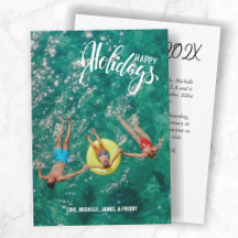 Foto simples com saudação escrita