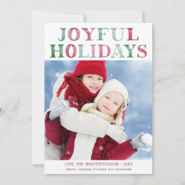 Cartão De Festividades Foto simples de HOLIDAYS