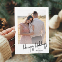 Foto simples de script de feriados felizes moderno