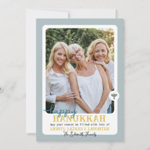 Cartão De Festividades Foto Simples HANNUKAH Menorah