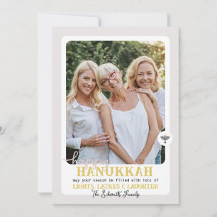Cartão De Festividades Foto Simples HANNUKAH Menorah