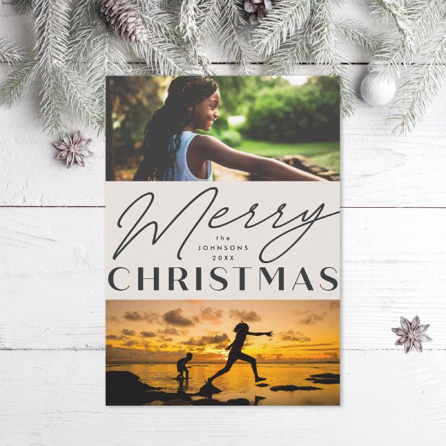 Cartão De Festividades Foto simples mínima Deco (Criador carregado)